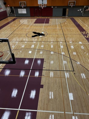 volleyball, badminton, pickle ball, badminton, floor hockey, indoor soccer, game court line markings company dustless dust free hardwood flooring sanding machines sanders canadian sanding machines 