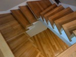 SACRED GEOMETRY special select red oak pre made stairs solution to high visiblity