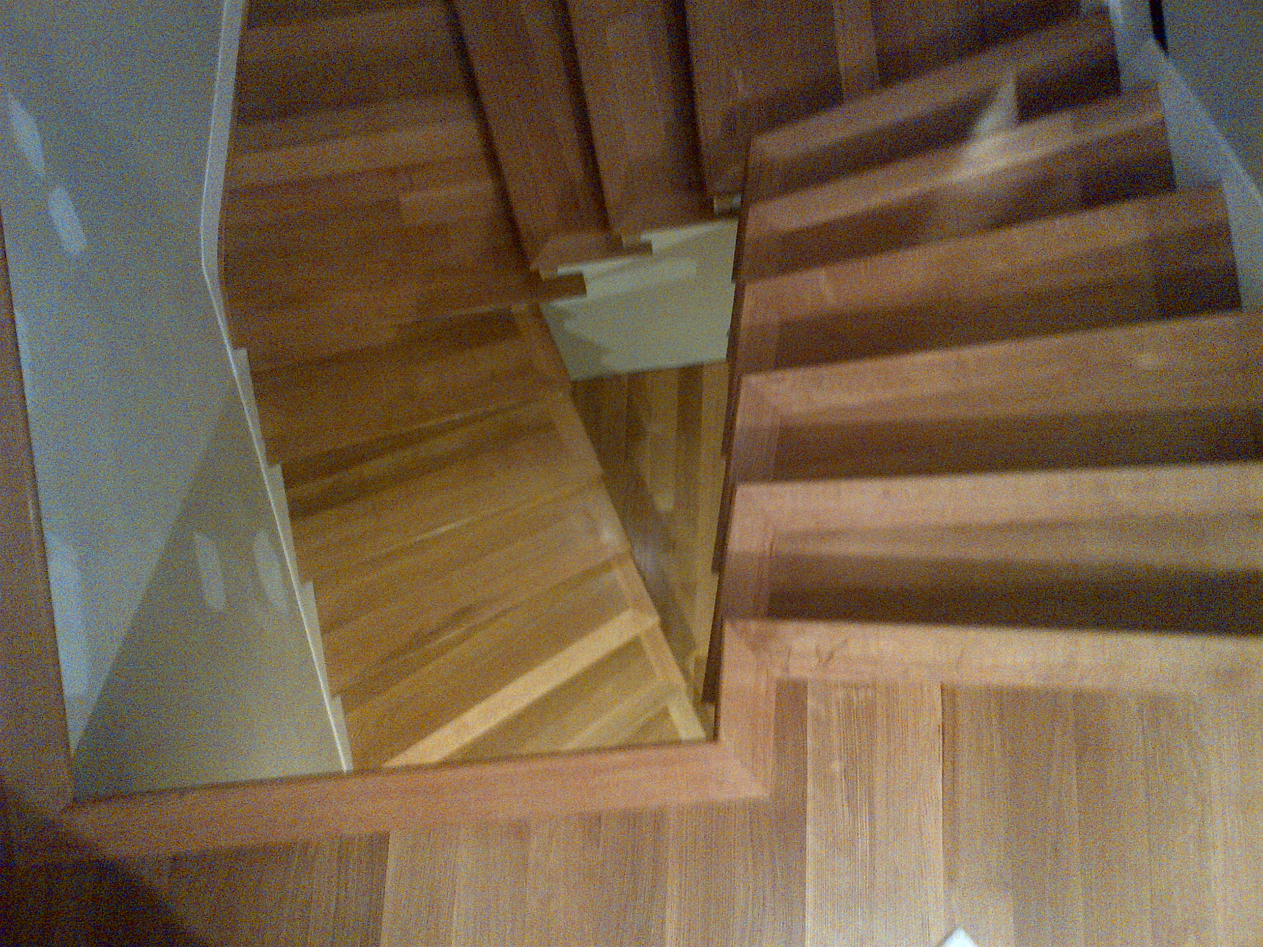 white oak custom solid stairs indoors finished smooth glitsa swedish